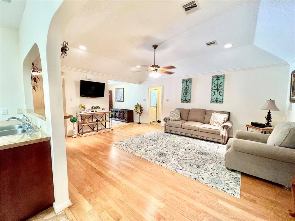 Looking back towards family room from the dining room table area