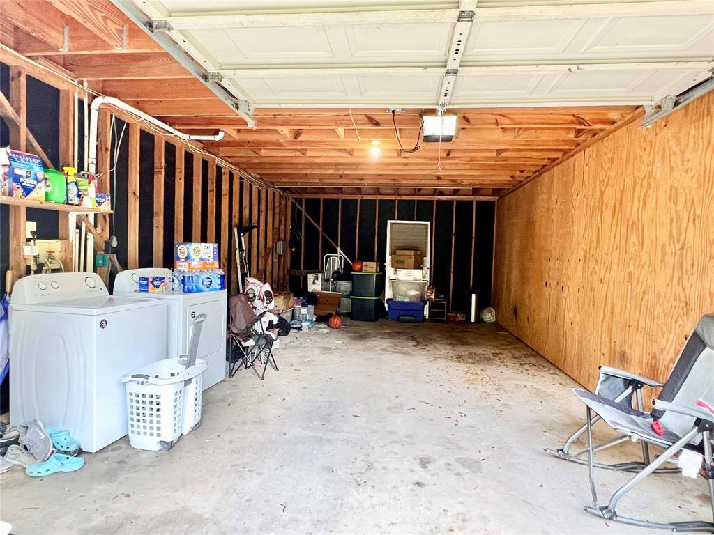 Left side garage is reserved for the tenant for parking and also where utility room is.