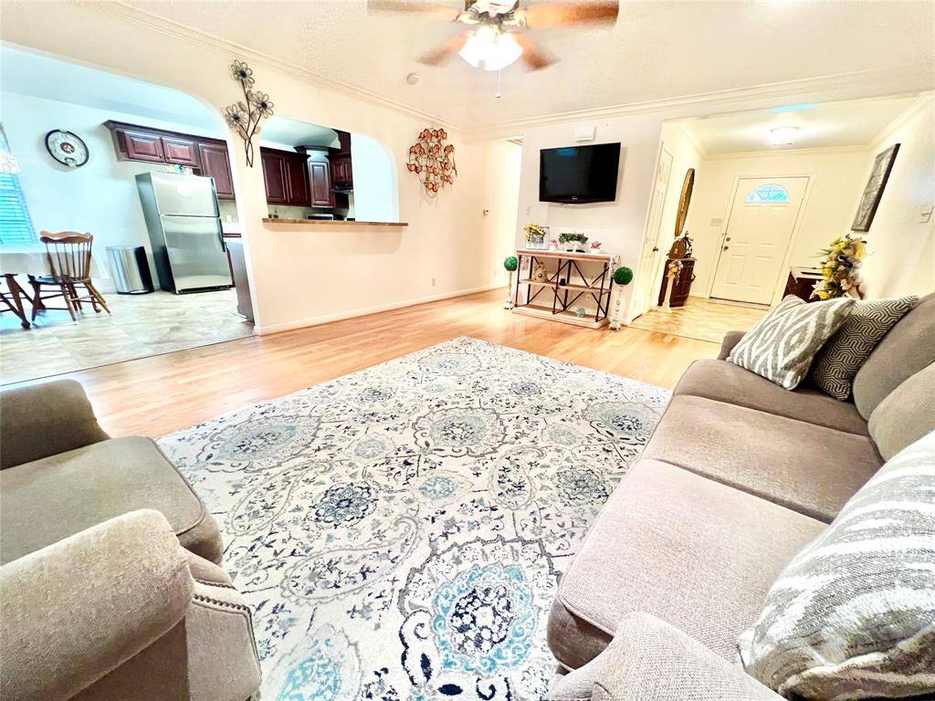 Family room is expansive