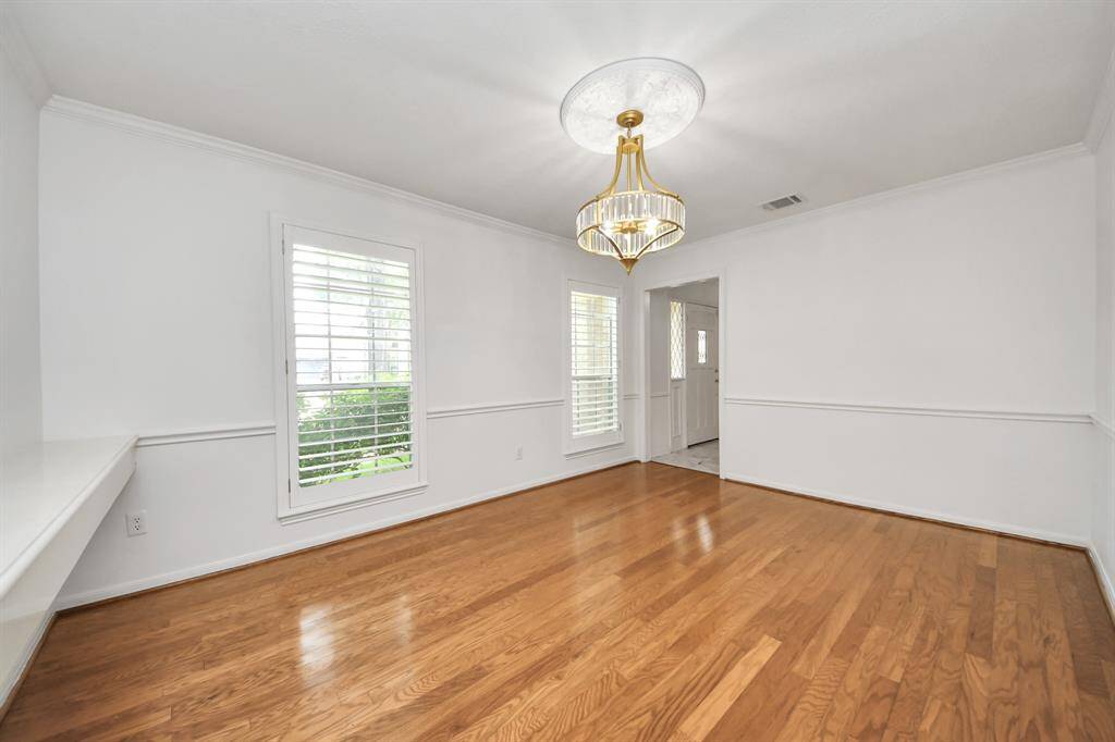 Formal Dining room overlooking the front of the home