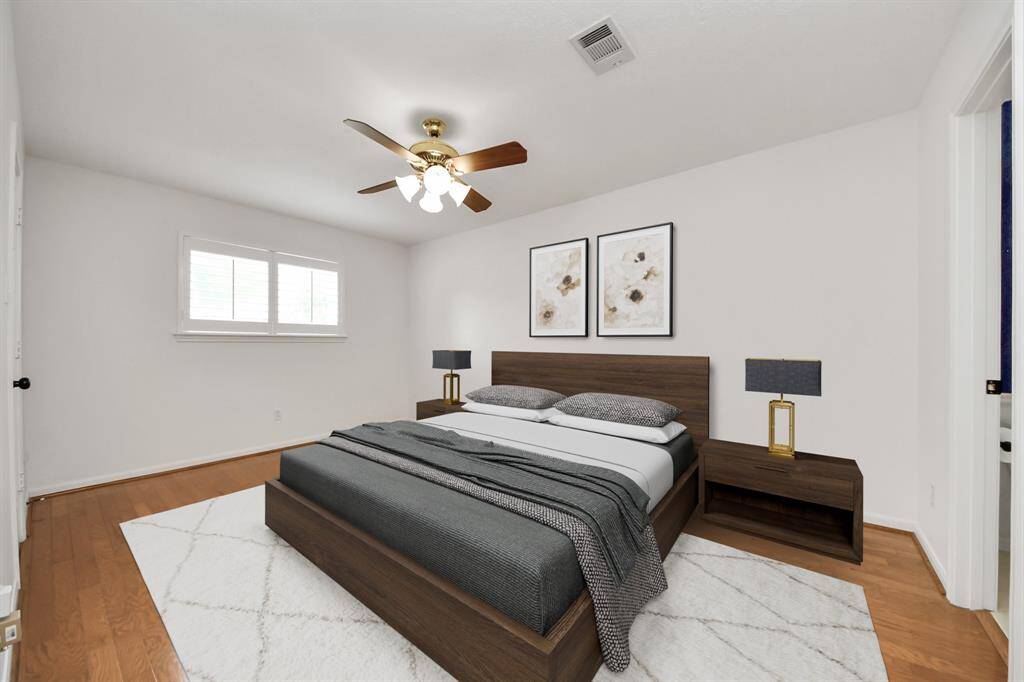 large secondary bedroom. NEW paint - Virtually Staged