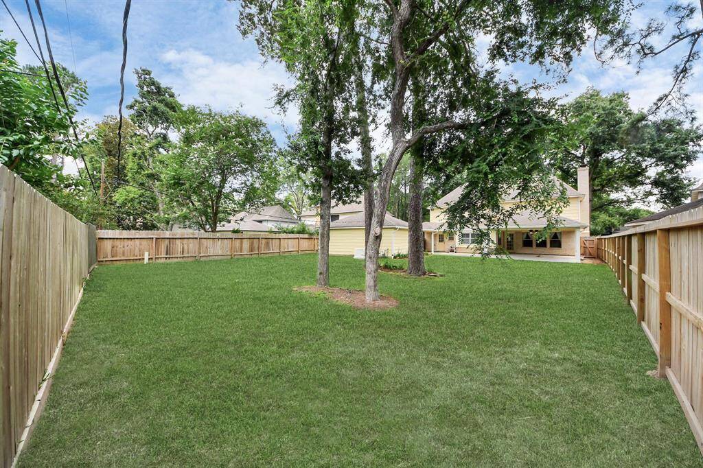 Large backyard