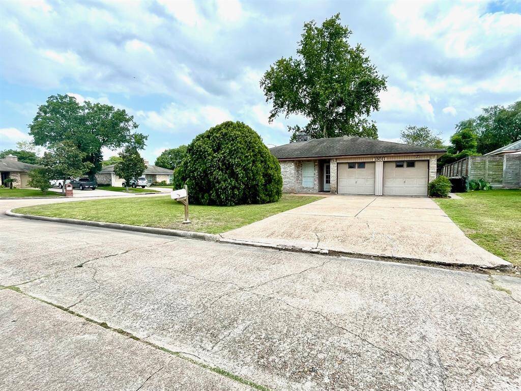 Corner lot features a wide front yard!