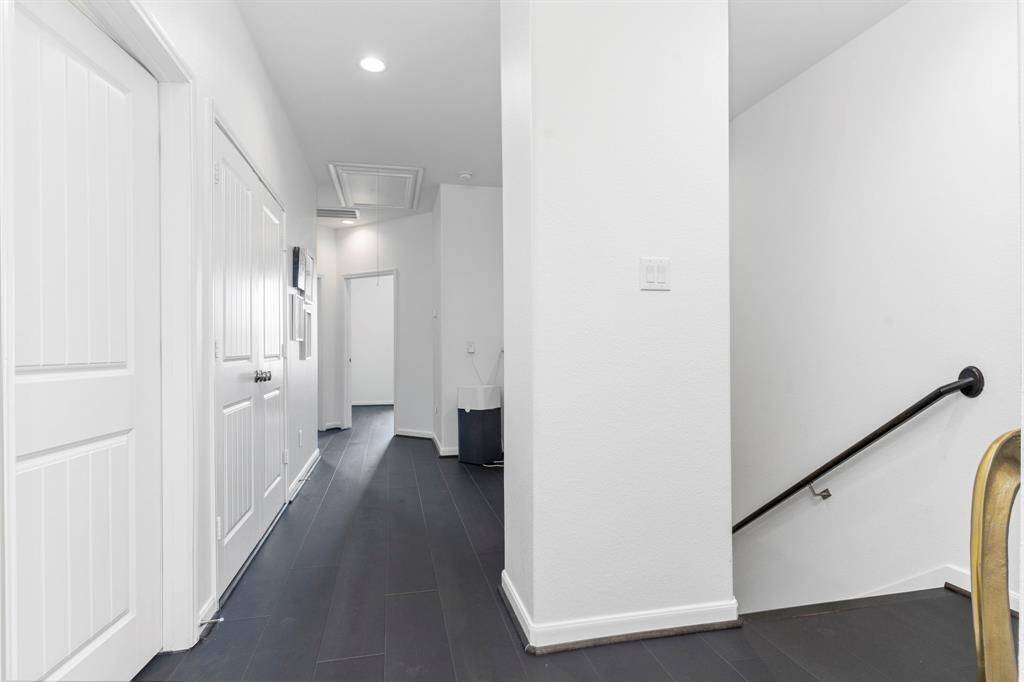 Bright and cheerful secondary bedroom ideal for children, guests, or a creative space. Tall ceilings and vibrant décor make this room both fun and functional.  All bedrooms have large walk-in closets!
