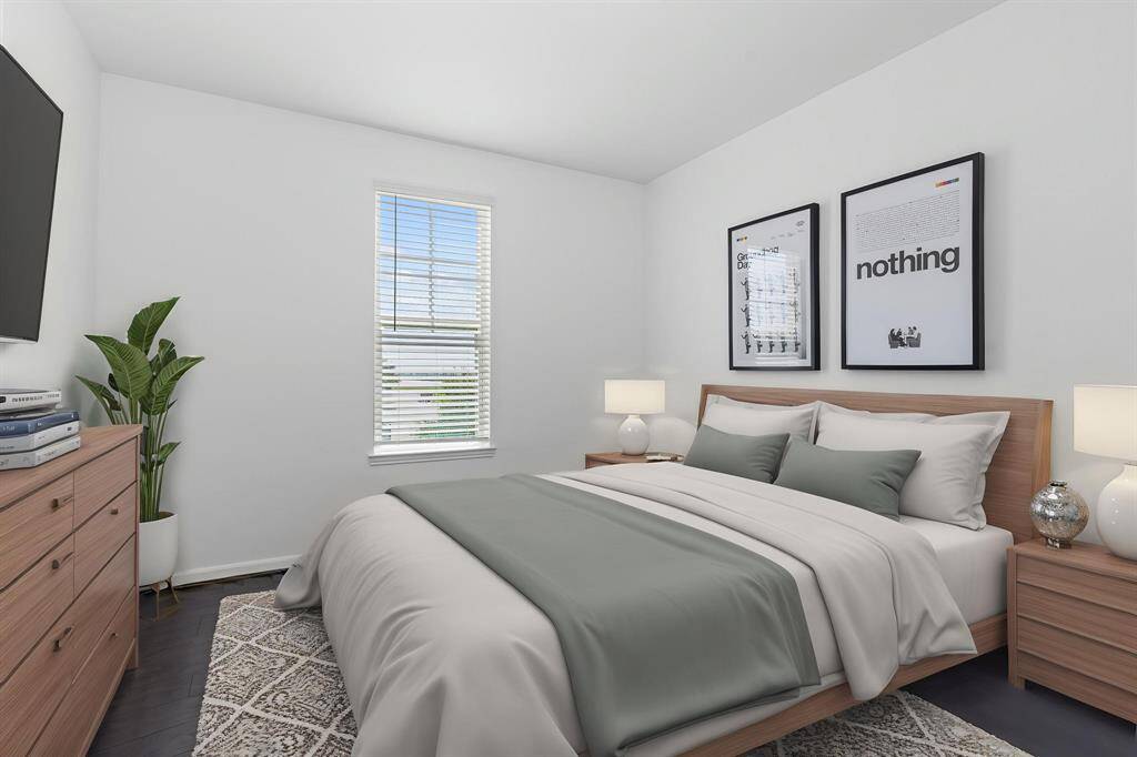 Dedicated laundry space with full-sized washer and dryer connections for all your laundry needs.
