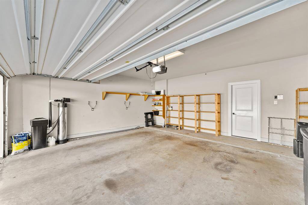 Water softener included in this attached garage