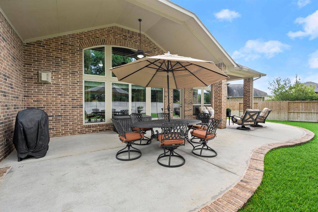 Large Covered & Extended Patio