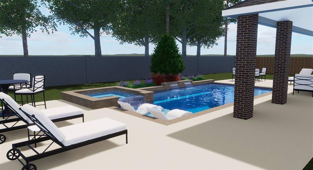 Pool Rendition provided by Wildwood Outdoor Amenities