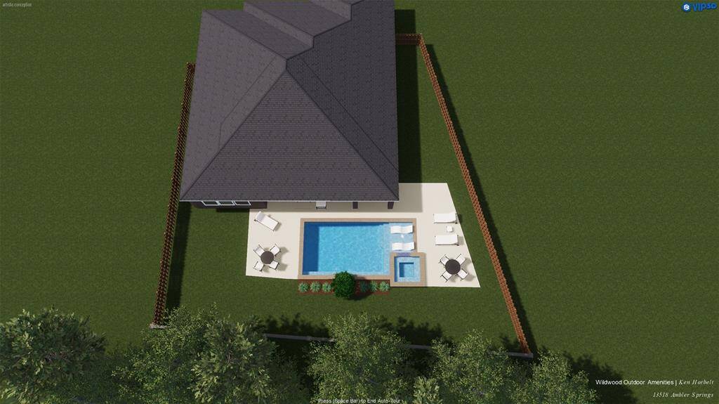 Pool Rendition provided by Wildwood Outdoor Amenities