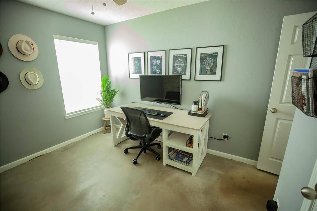 his space effortlessly balances function and personality.