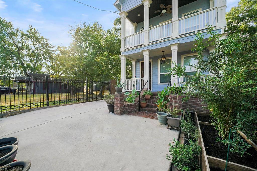Open space at the front of the home