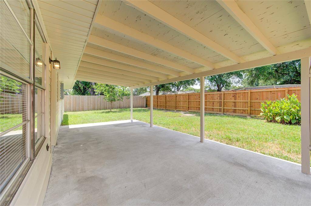 Very nice and large back patio cover
