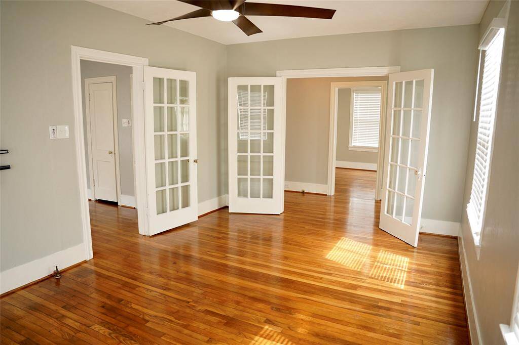 Living room looking towards the french doors