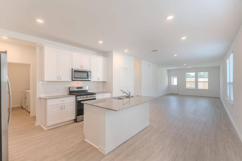 Spacious open concept layout
