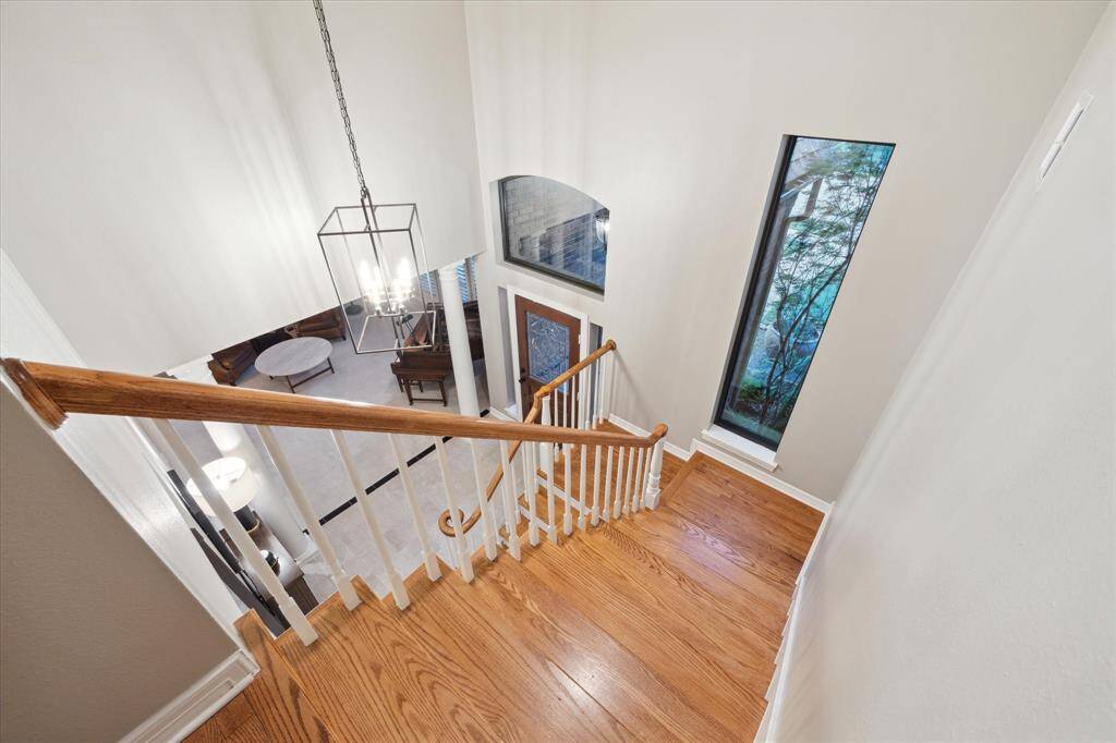 Upstairs you'll find three secondary bedrooms and two full bathrooms.