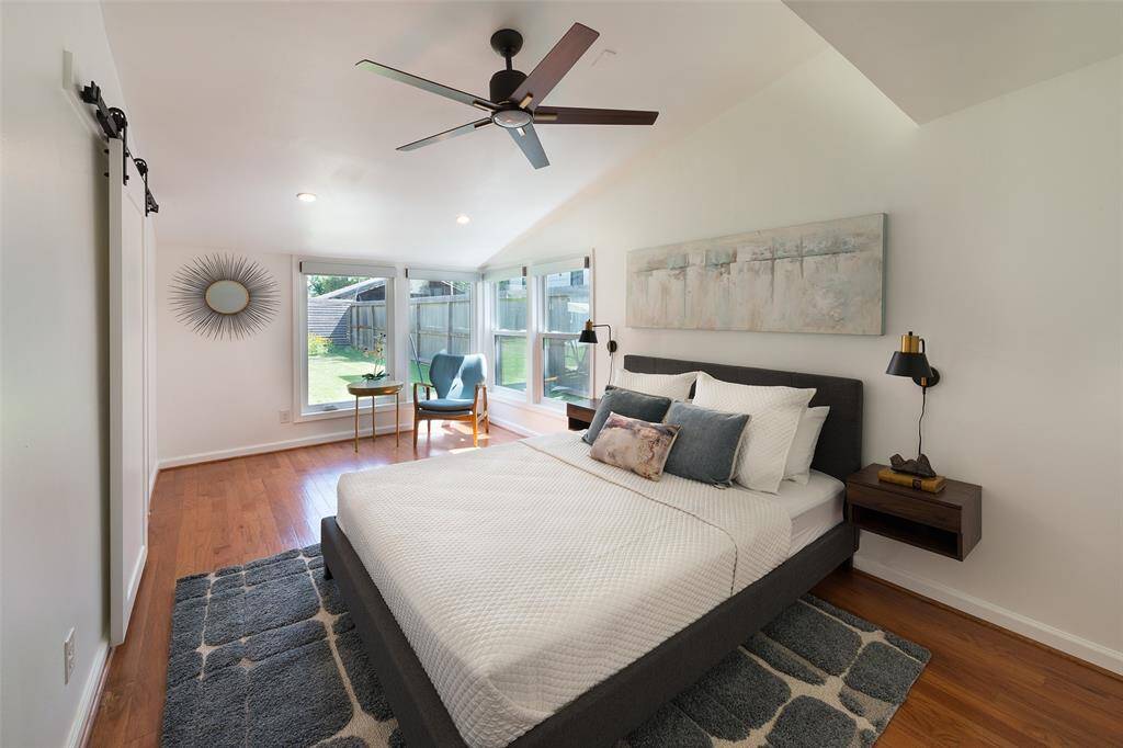 Peaceful primary bedroom.