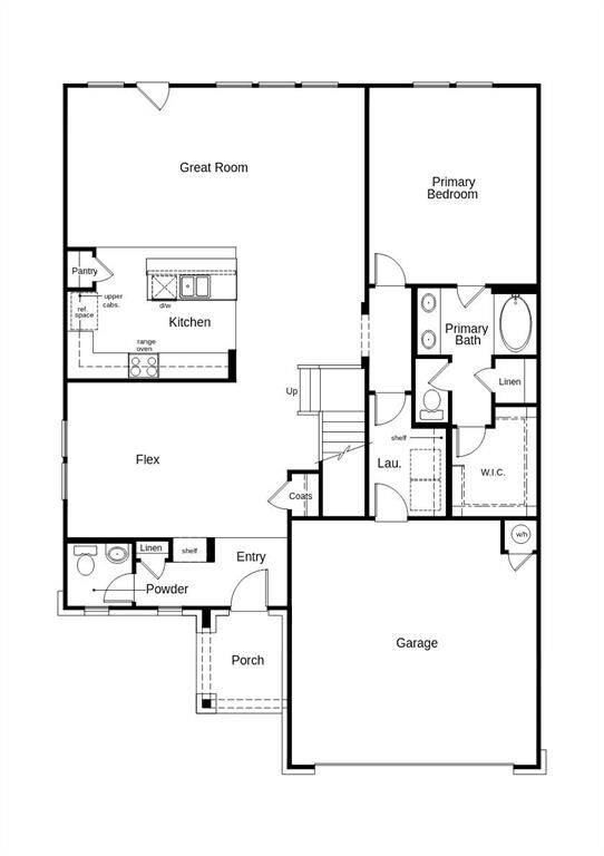 This floor plan features 4 bedrooms, 2 full baths, 1 half bath, and over 2,500 square feet of living space.