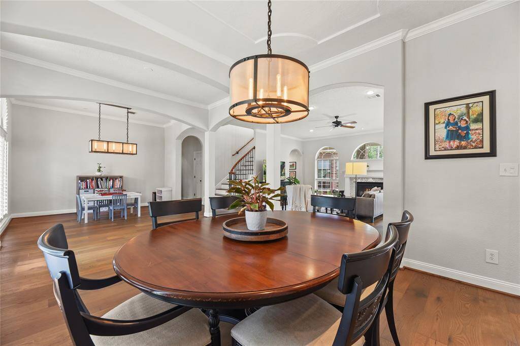 The formal dining area has direct access to the kitchen to make entertaining and celebrating easy for the host!