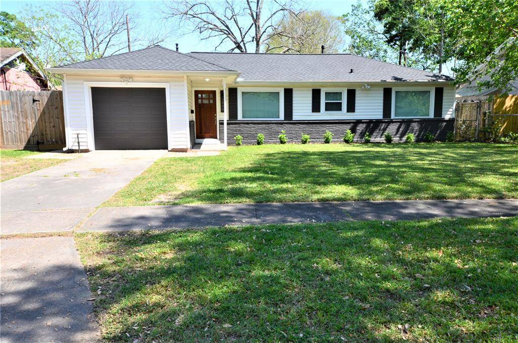 Extensive renovated home with delicate design details. Lots of green space around the home.