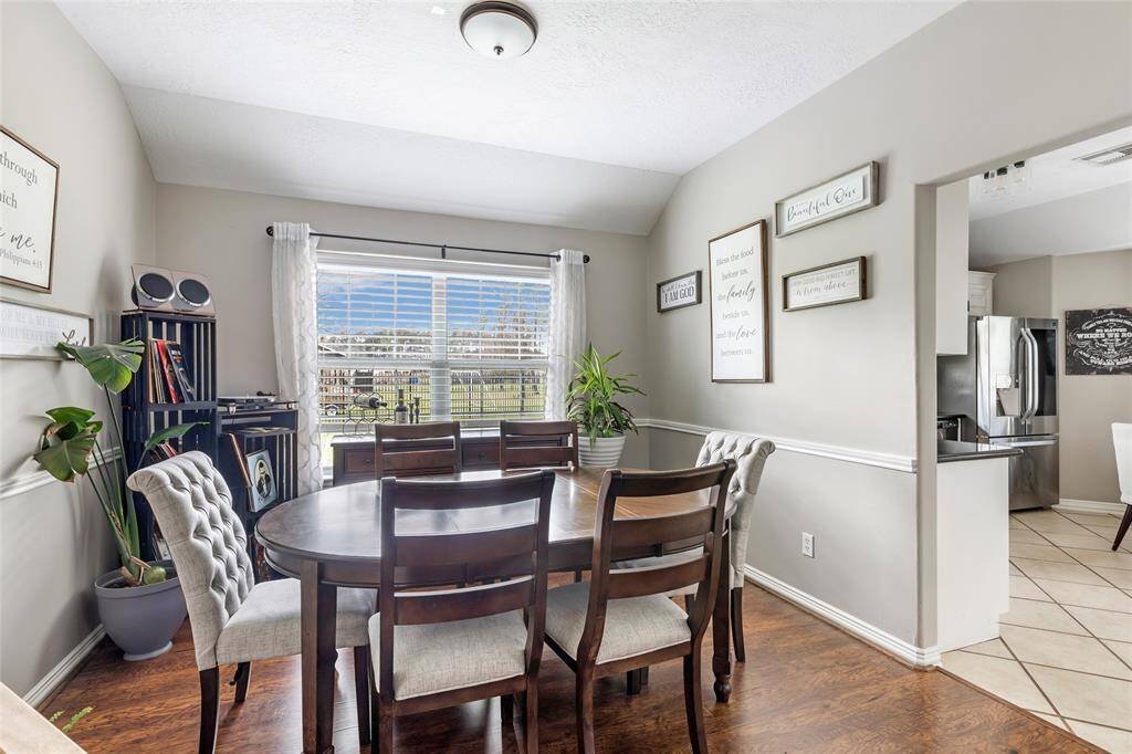 Dining Room with Kitchen to the right.