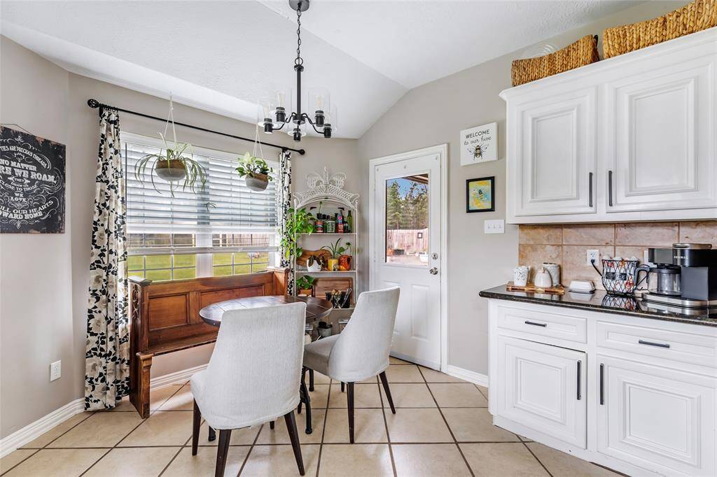 Kitchen and back patio