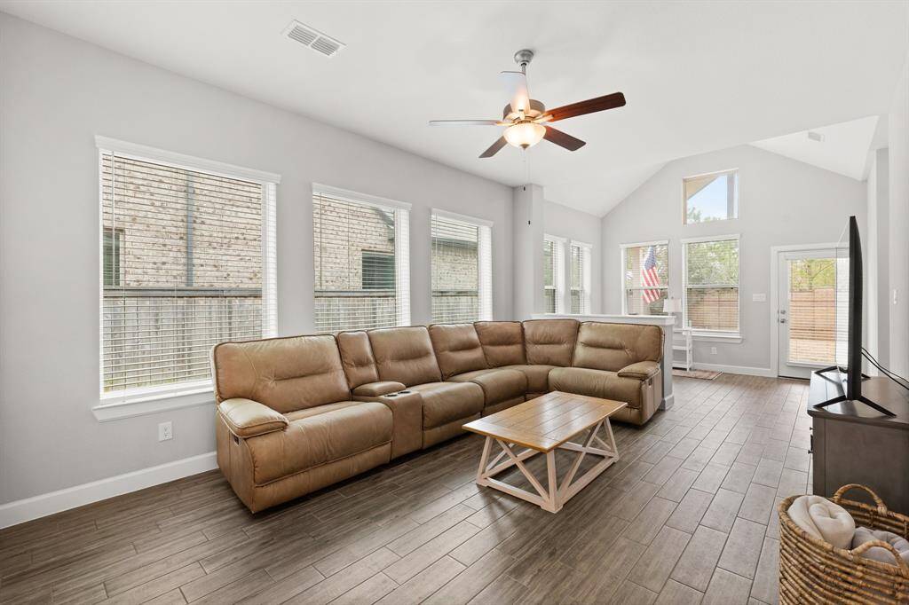 Family room is just off the Kitchen and dining areas for that open concept.