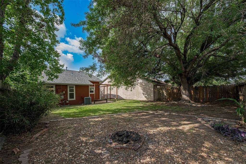 Spacious Backyard with gorgeous tree gives lots of shade