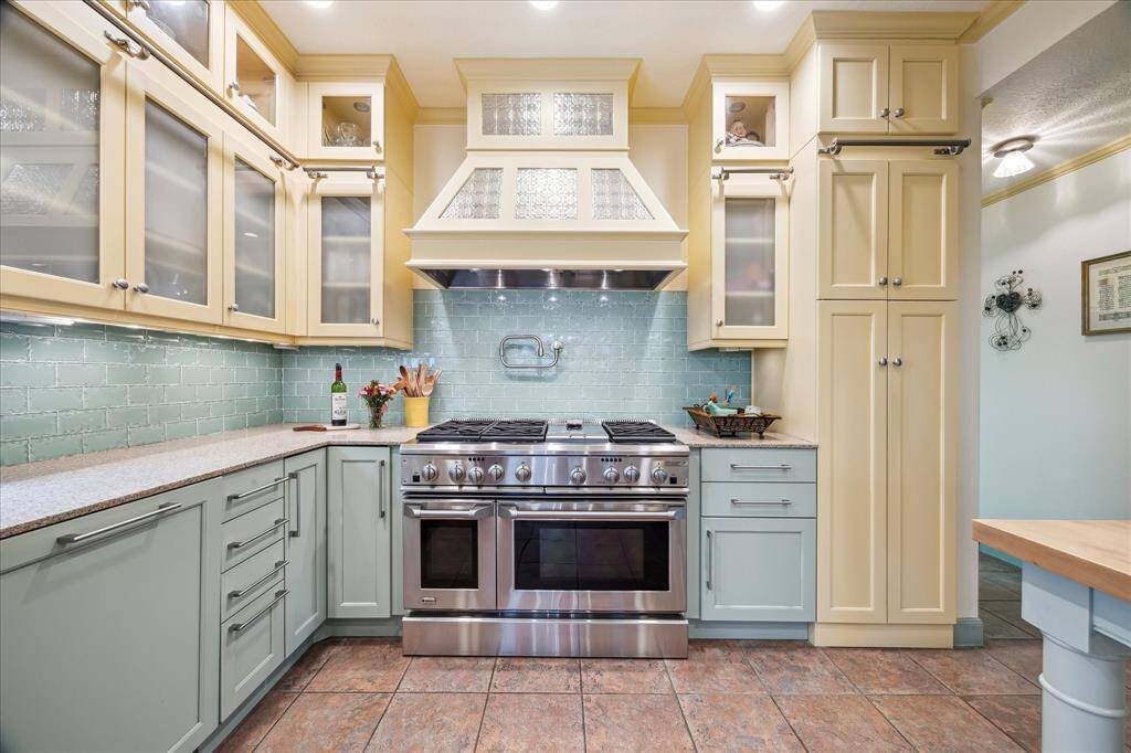 The chef of the house will love this stove and kitchen!