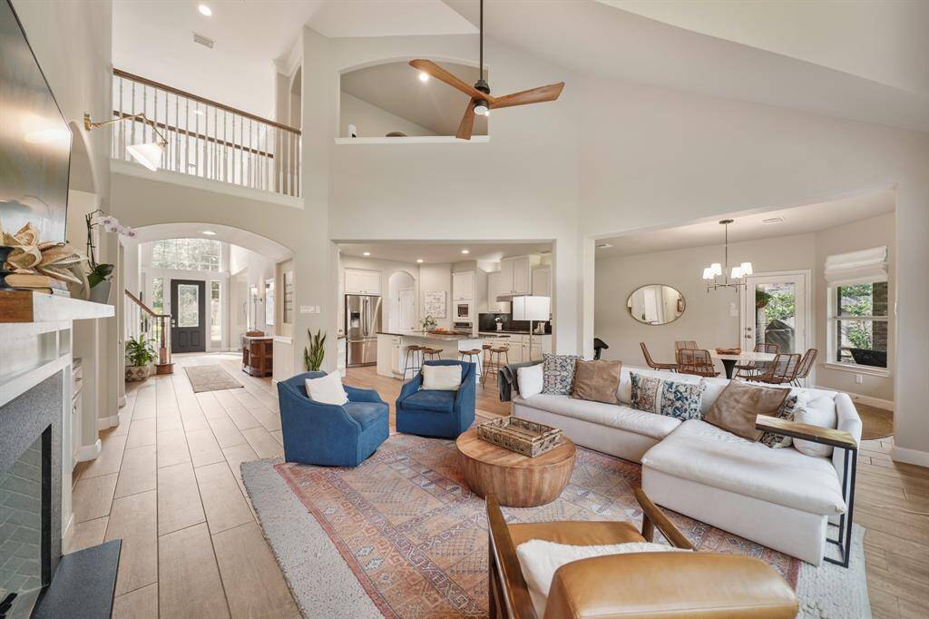 Amazing flow in this downstairs space from Family Room to Breakfast Room to Kitchen