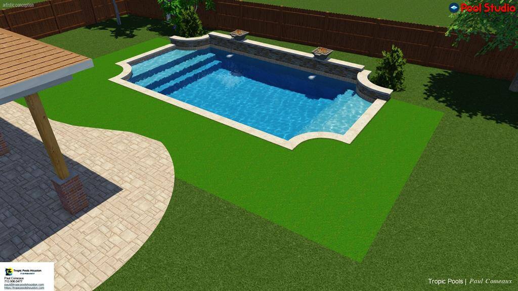 Rendering of possible pool layout