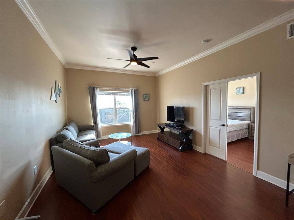 Another angle of the living room - fully furnished!