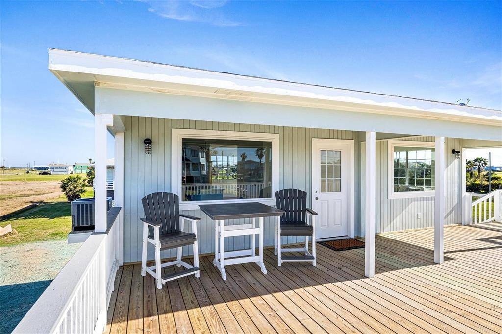 Deck featuring central AC