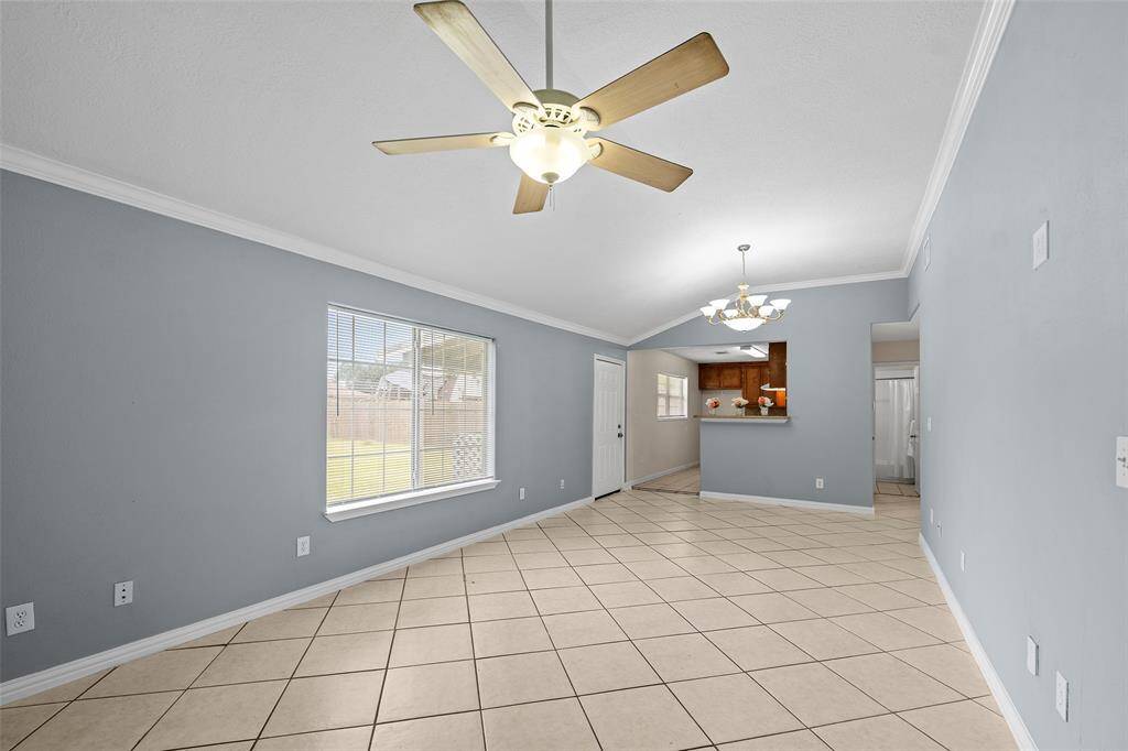 Step inside to the large living space.