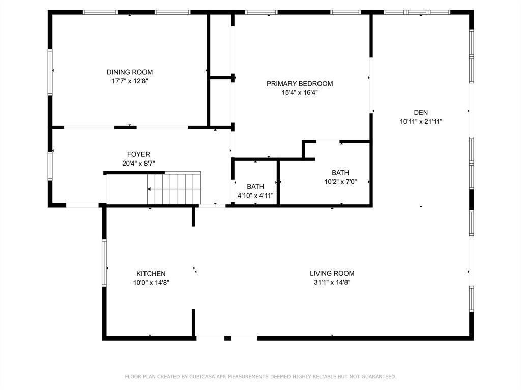 First floor. Dimensions are approximate.