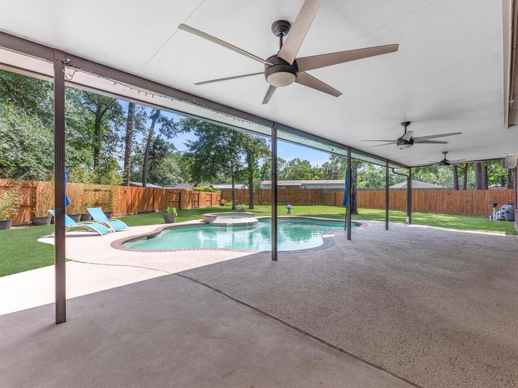 Here's where you'll love spending time! The patio cover is insulated to keep you cooler