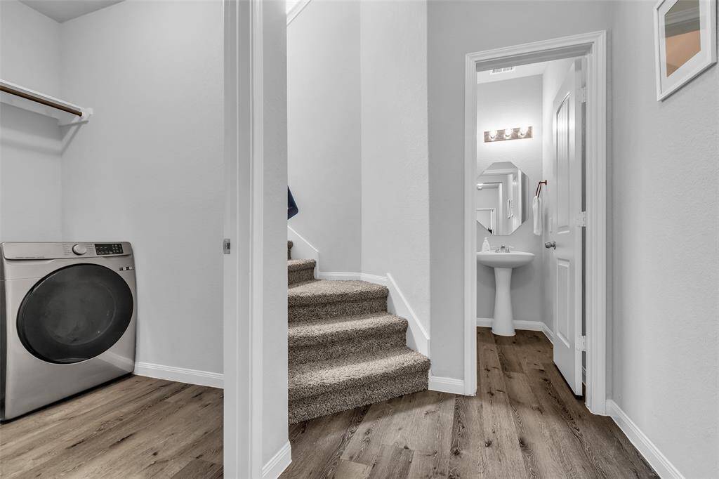 Laundry room and half bath