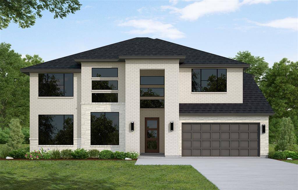 Westin Homes NEW Construction (Cooper, Elevation BN) CURRENTLY BEING BUILT. Two story. 5 bedrooms, 4.5 bathrooms. Family room, dining room, and study. Spacious island kitchen open to family room. Primary suite with large double walk-in closets and secondary bedroom on first floor. Spacious game room and media room on second floor. Covered patio and attached 3-car tandem garage.