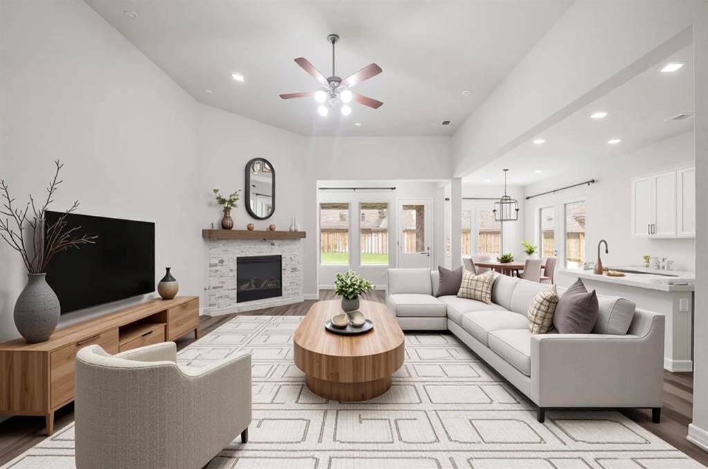 Virtually Staged Living Room
