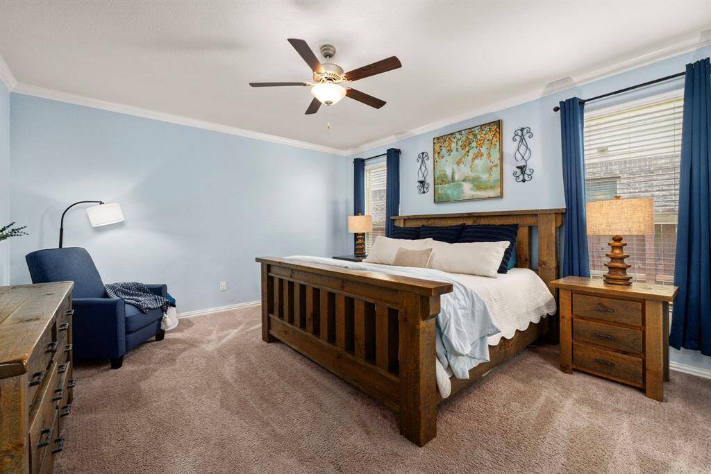 The Primary Bedroom is located on the 1st floor and is large enough for a king size bed with large night stands, dressers and more!!!