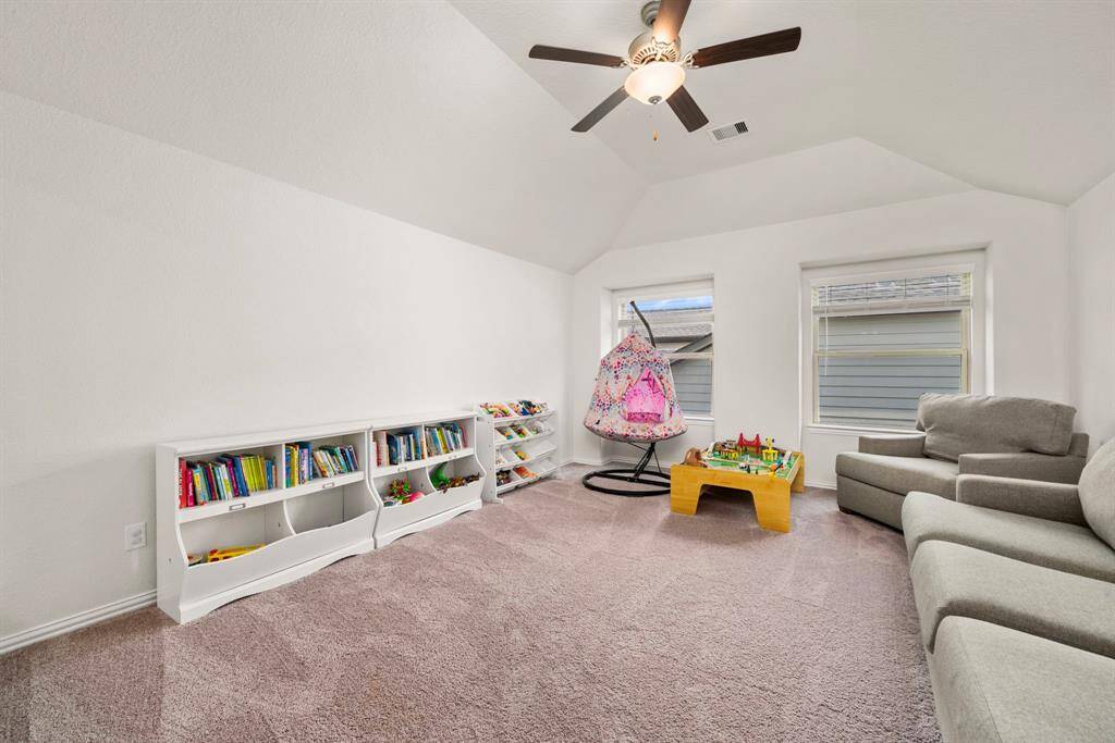 The Game Room located on the 2nd floor and can accommodate large furniture with plenty of additional square footage to comfortably move about.