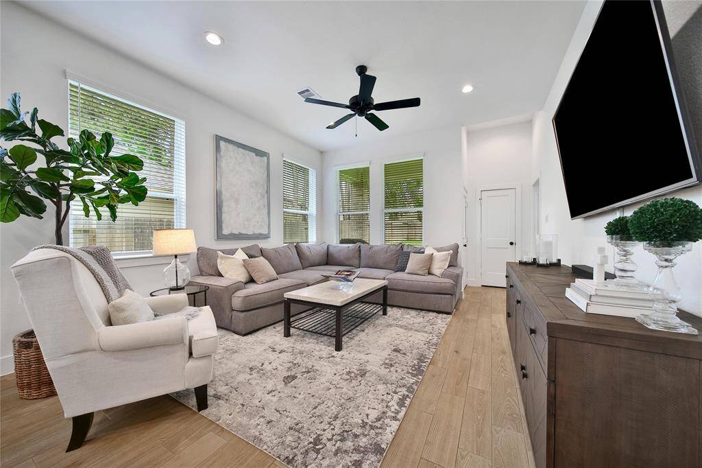 Relax and unwind in the luxurious family room.
