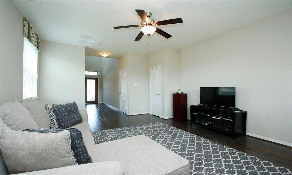 Another view of the downstairs den.