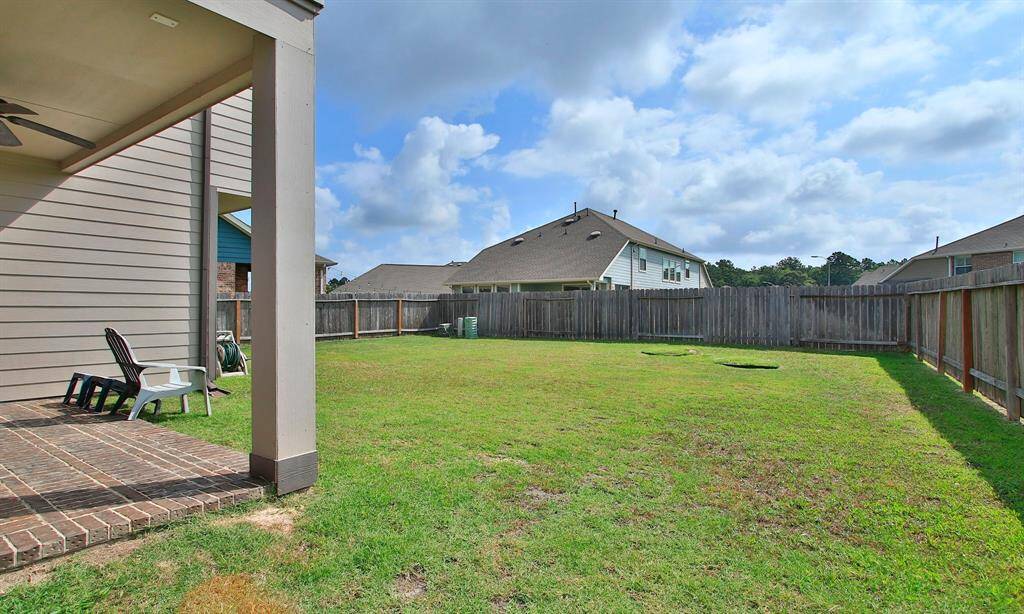 Good size yard.   Room for the kids and the family pet.