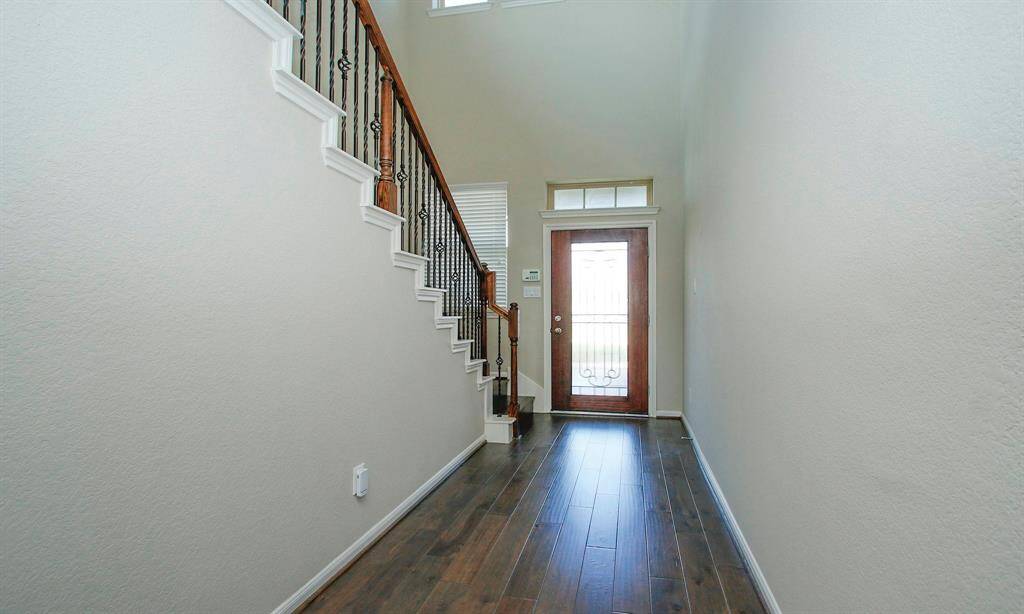 Looking back from the down stairs game room toward the front door.