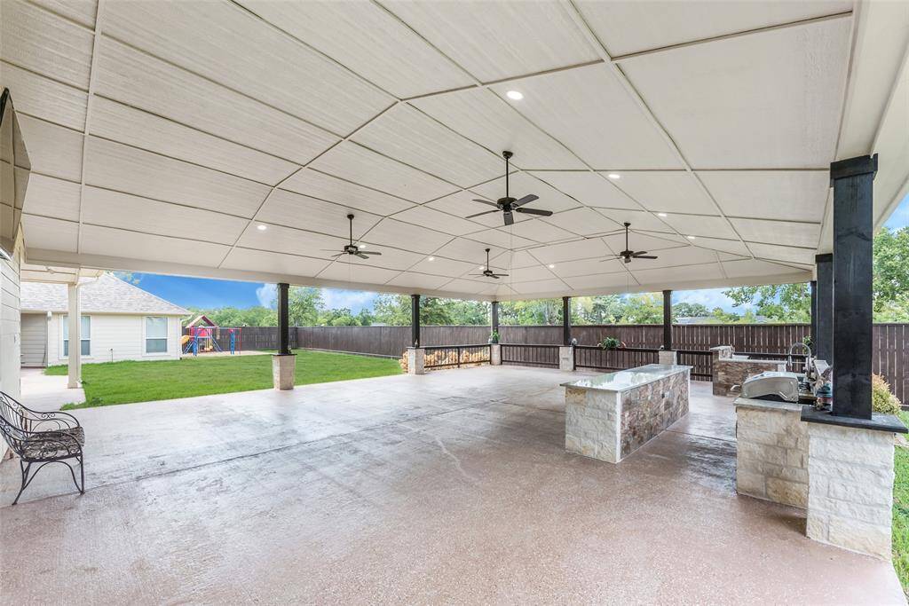 Pavillion with Outdoor Kitchen, Grill, Bar and TV - View 6