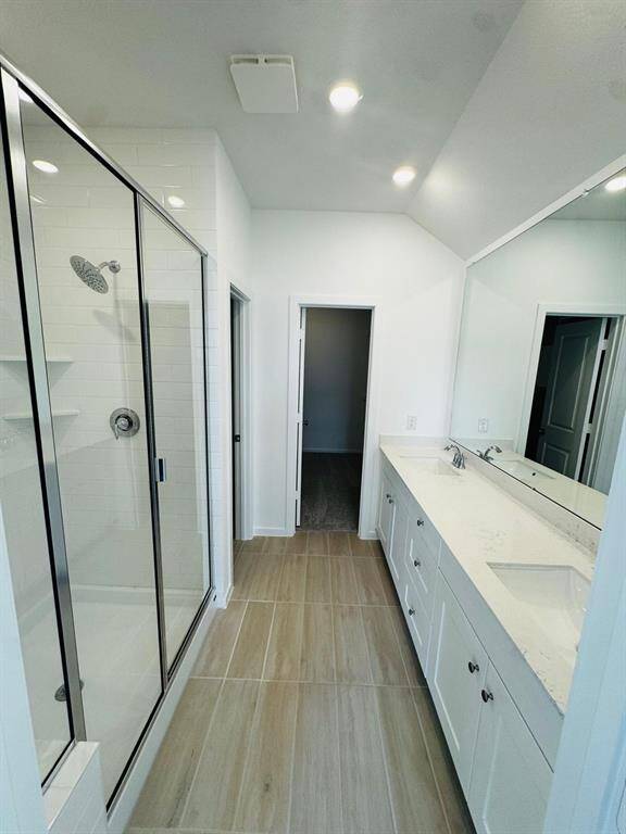 Master bathroom, double sink