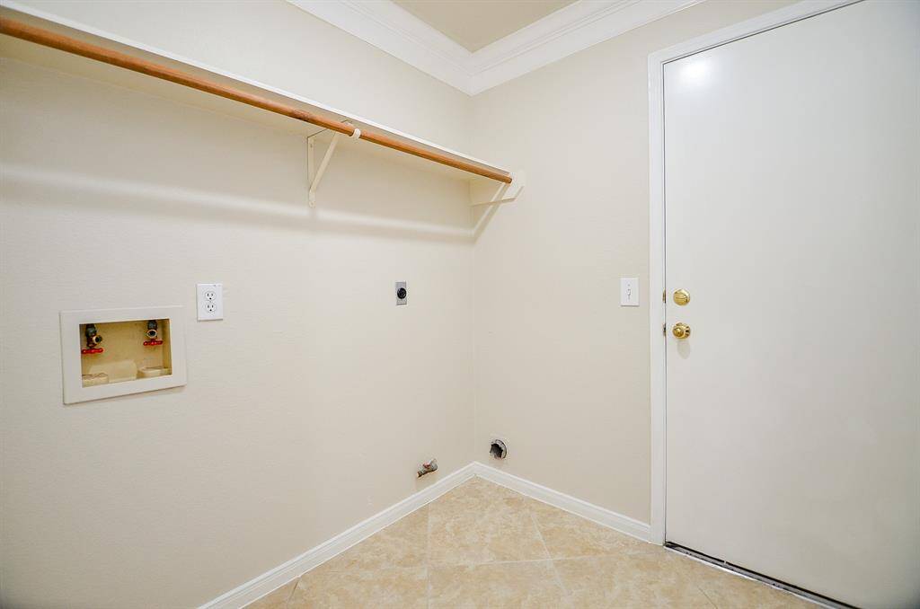 Large laundry room.