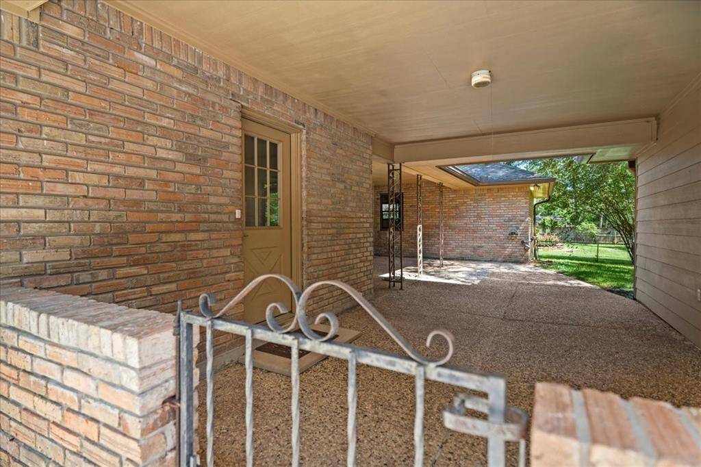 Back door, garage to the right