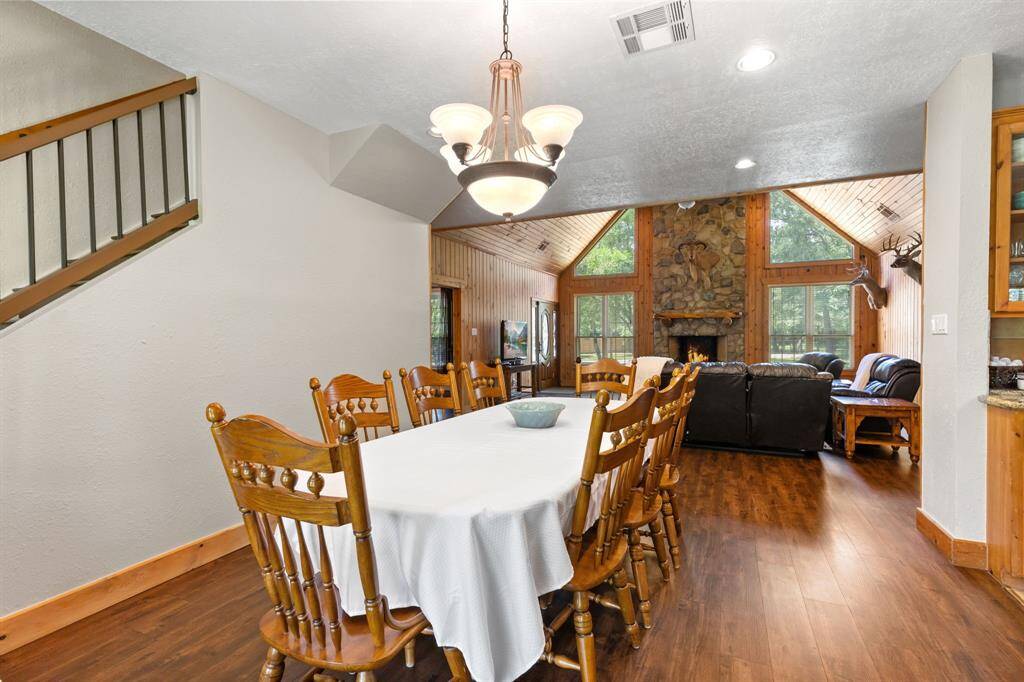 Dining room open to the living space.