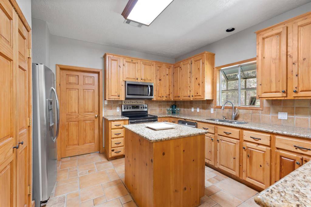 Great working kitchen with tons of storage. Built in pantry as well as utility room off the kitchen.